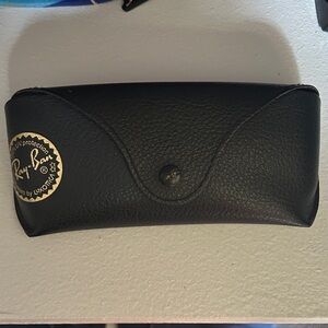 Ray-Ban Black Leather Sunglasses Case